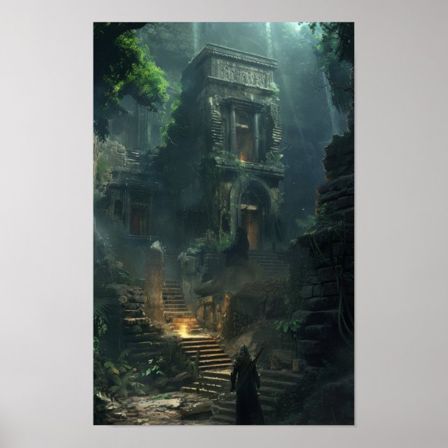 Mystical Ancient Ruins Fantasy Poster (Framsidan)