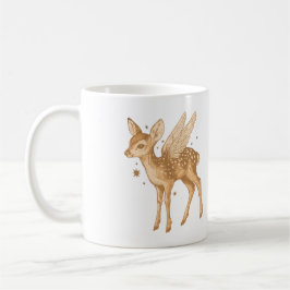 Mystical Bevingad Unghjort Cottagecore Kaffemugg