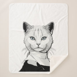 Mystical Black and White Cat of Salem