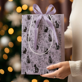 Mystical Black Cat and Butterfly Mönster | Witchy