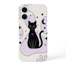 Mystical Black Cat iphone case - Witchy Gift