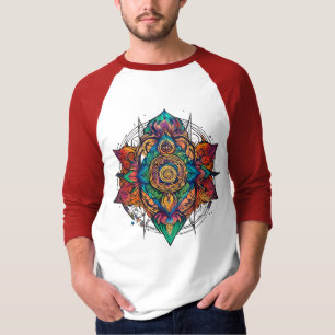 Mystical Bläck Teckning Tattoo Logotyp - Andlig ti T Shirt