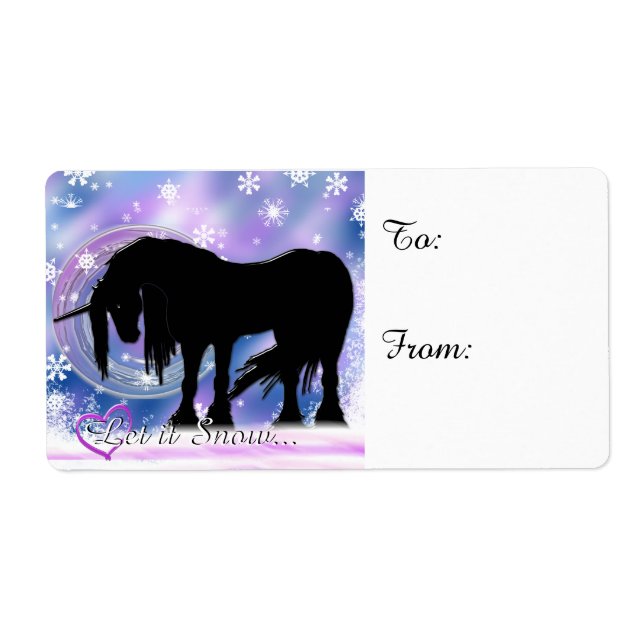 Mystical Black Unicorn (Låt det snöa) Fraktsedel (Framsidan)