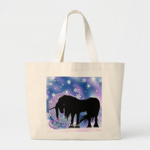 Mystical Black Unicorn (Låt det snöa) Jumbo Tygkasse