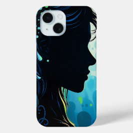 Mystical Bloom Silhouette-telefonväska