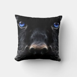 Mystical Blue Eyed Cat Pillow Kudde
