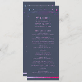 Mystical Blue Lila Sol Måne Astronomy Space Program