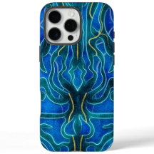 Mystical Blue Neon Ocean Kelpie Mönster
