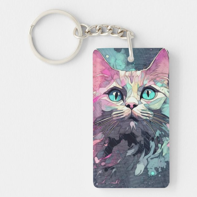 Mystical Blue Ögon Kitten | Cute Cat (Framsidan)