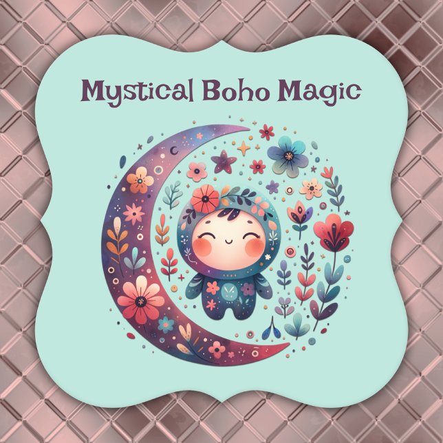 Mystical Boho Magic Maroon | Underlägg Papper (Skapare uppladdad)
