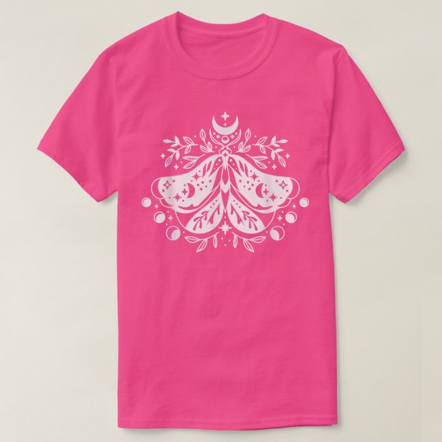 Mystical Boho Moth Celestial 122 T Shirt (Design framsida)