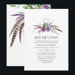 Mystical Boho Succulents Bat mitzvah Inbjudningar<br><div class="desc">Trendigets bat mitzvah inbjudan till kraftverket är designad för att snabbt och enkelt kunna anpassade till dina händelsespecifikationer.</div>