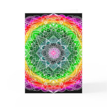 Mystical Bolely Färgad Färg Burst Mandala
