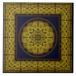 Mystical bright fractal ornament kakelplatta