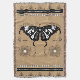 Mystical Butterfly Festival Fringe Blanket Filt