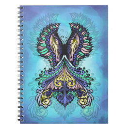 Mystical Butterfly Spirit Anteckningsbok Med Spiral