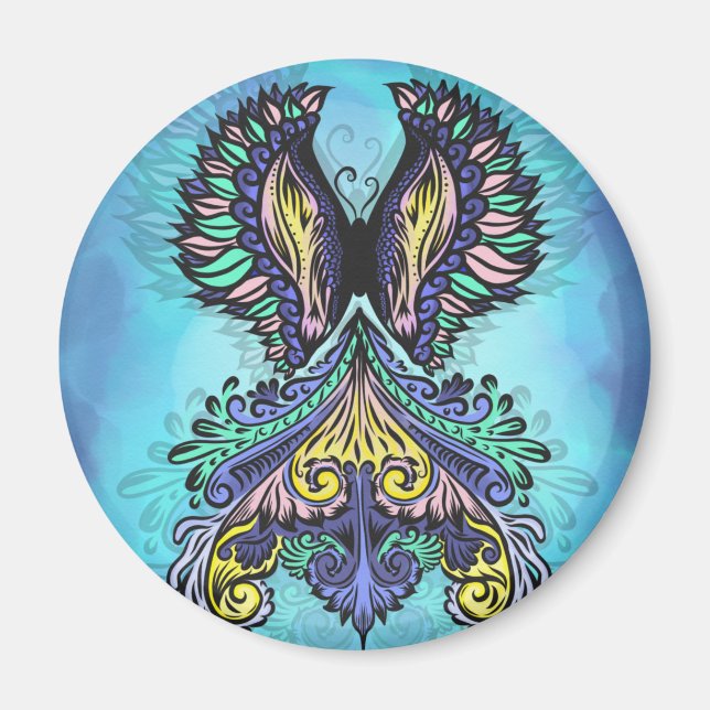 Mystical Butterfly Spirit Magnet (Framsidan)