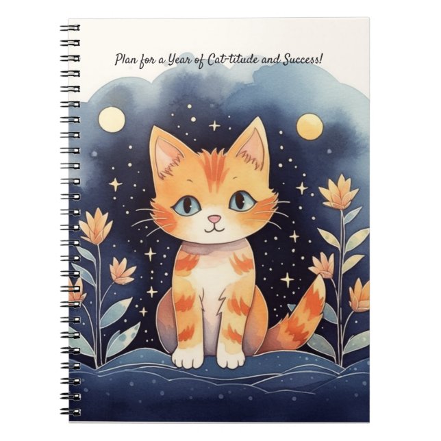 Mystical Cat Anteckningsbok (Framsidan)