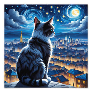 Mystical Cat Fototryck