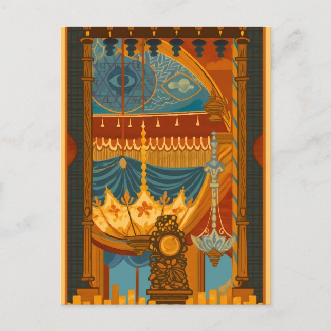 Mystical Ceiling Print från Brightons Music Room Vykort (Framsida)