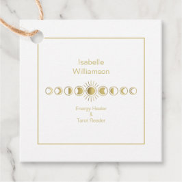 Mystical Celestial Måne Phase Amethyst Andlig Gåvor Etiketter