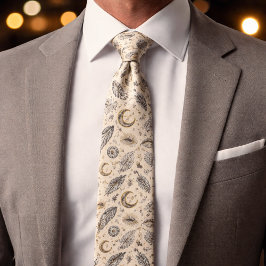 Mystical Celestial Moon Stars Pattern Custom Name Slips