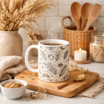 Mystical Celestial Moon Stars Pattern