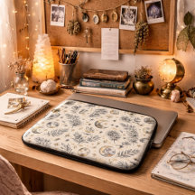 Mystical Celestial Moon Stars Pattern