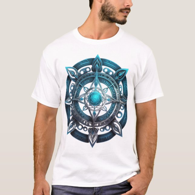 Mystical Celtic Mandala T Shirt (Framsida)
