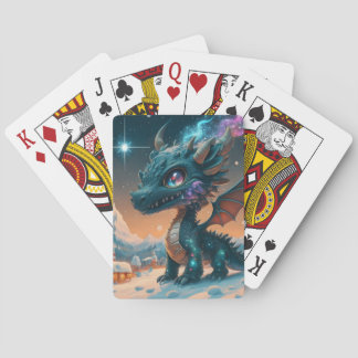 Mystical Chibi Dragon Winter Ligcape Casinokort