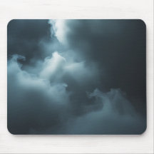 Mystical Cloud Smoke Mouse Pad - Mörk blått Dreamy