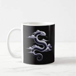 Mystical Cloud Snake Sketch Kaffemugg