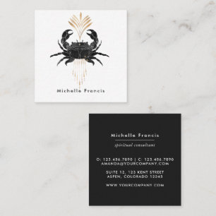 Mystical Cosmic Crab Fyrkantigt Visitkort