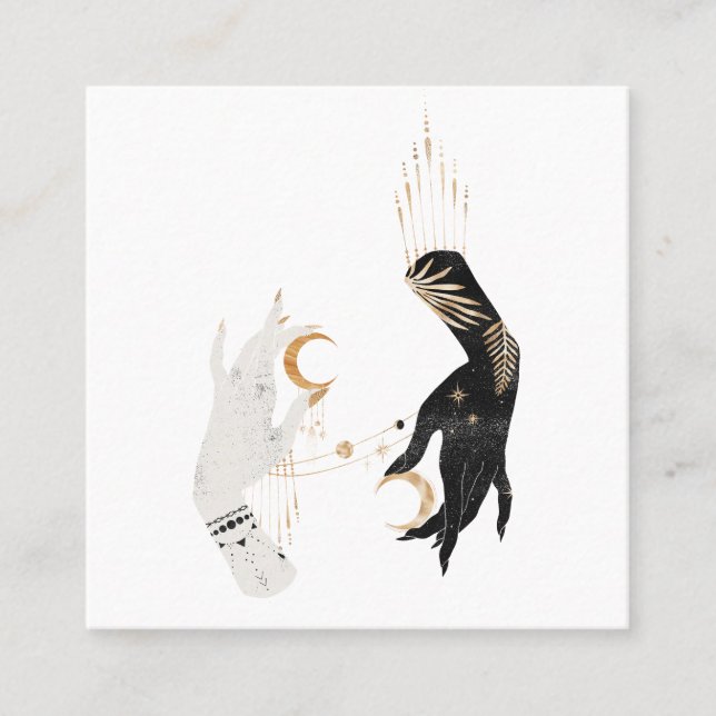 Mystical Cosmic Fyrkantigt Visitkort (Framsida)