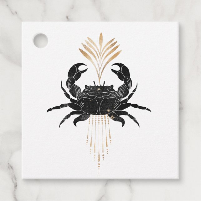 Mystical Cosmic Nautical Beach Gåvor Etiketter (Framsida)