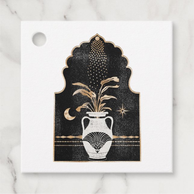 Mystical Cosmic Plant Gåvor Etiketter (Framsida)