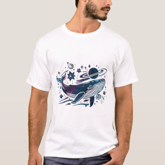 Mystical Cosmic Whale T Shirt