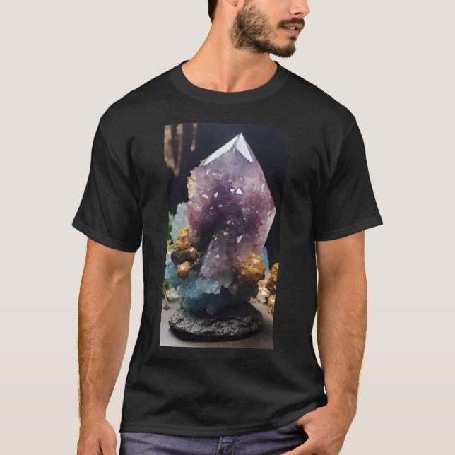 Mystical Crystal Cluster T Shirt (Framsida)