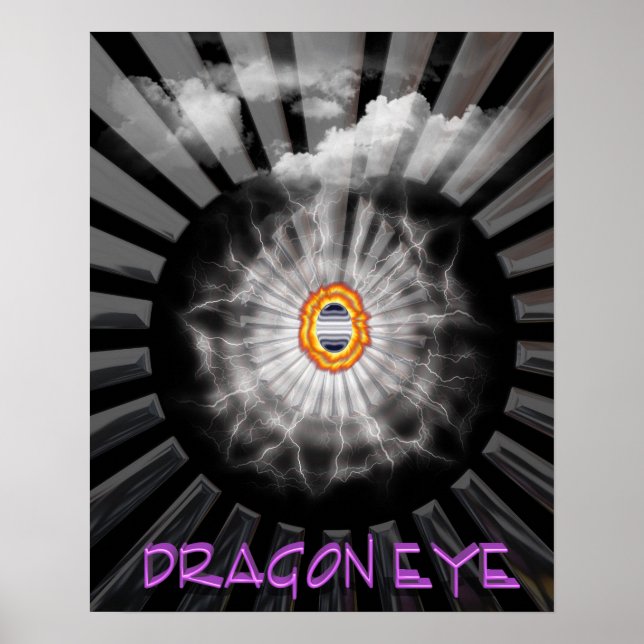Mystical Dragon Öga Poster (Framsidan)