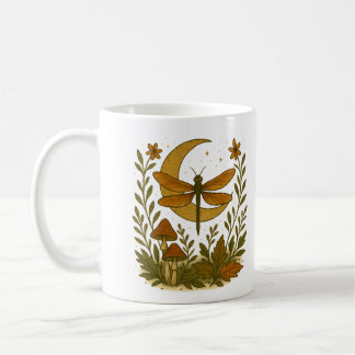 Mystical Dragonfly Måne Mugg - Celestial Woodland