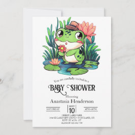 Mystical Dreamy Frog Baby Shower Inbjudningar