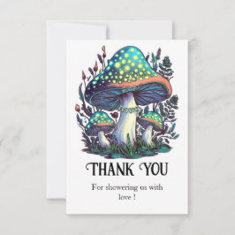 Mystical Dreamy Mushroom Baby Shower Tack Kort