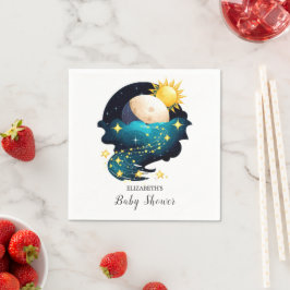 Mystical Dreamy Stars Baby Shower Pappersservett
