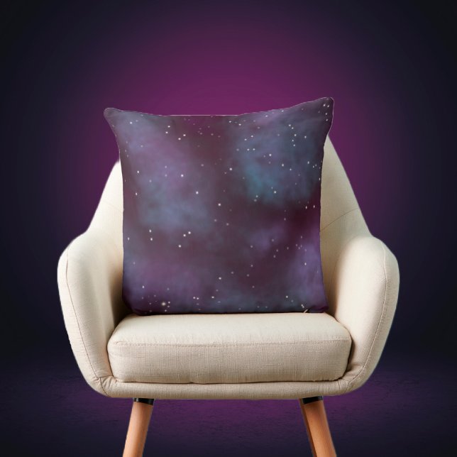 Mystical Dusty Violet Galaxy Kudde (Skapare uppladdad)