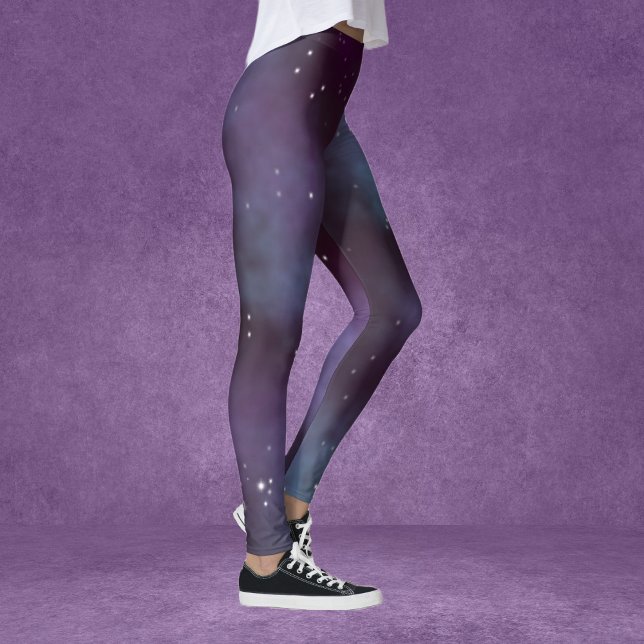 Mystical Dusty Violet Galaxy Leggings (Skapare uppladdad)