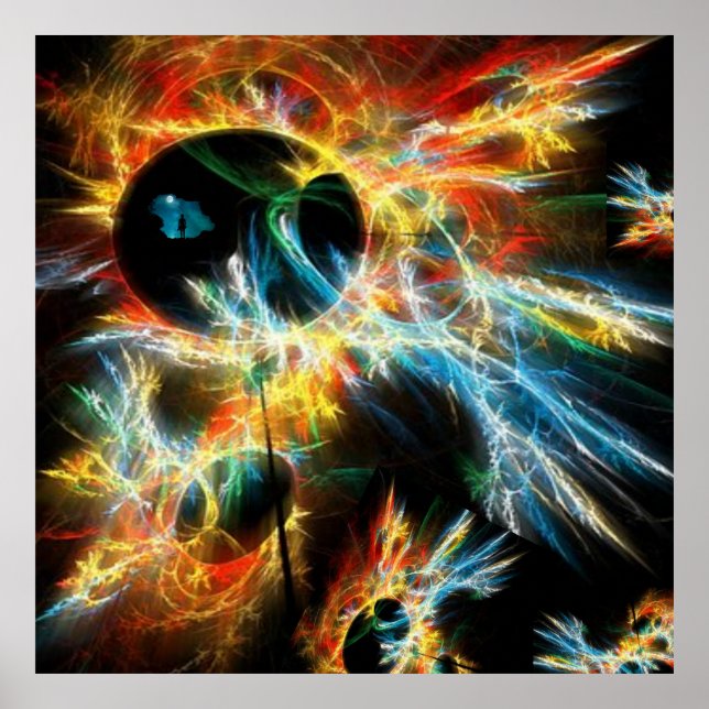 Mystical Electrifying Print, Space, Universe, Poster (Framsidan)