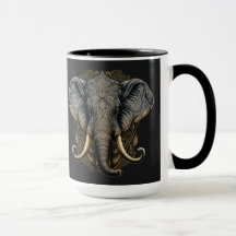 Mystical Elephant Watercolor Mugg
