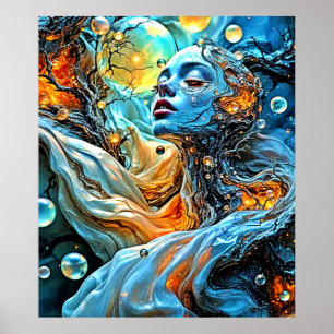 Mystical Etheral Serenity Art Poster