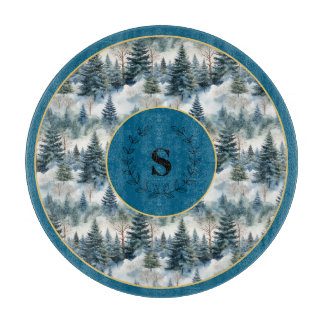 Mystical Evergreen Forest Cutting Board