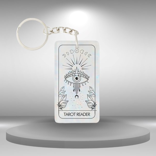 Mystical Evil Öga Celestial Tarot HoloGraph (Mystical Evil Eye Celestial Tarot Holographic Keychain)